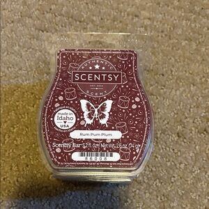 Scentsy Rum Plum Plum Scented Bar - Deep Red